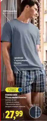 Lidl ESMARA MEN Piżama męska bawełny oferta