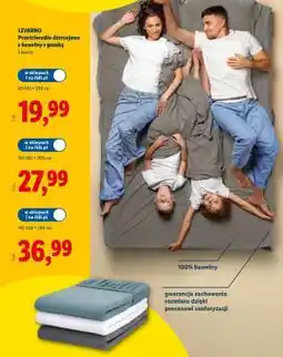 Lidl Livarno Prześcieradło dżersejowe z bawełny z gumką oferta