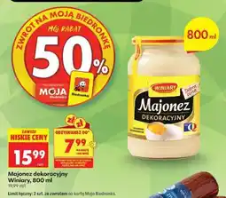 Biedronka Majonez dekoracyjny Winiary 800 ml oferta