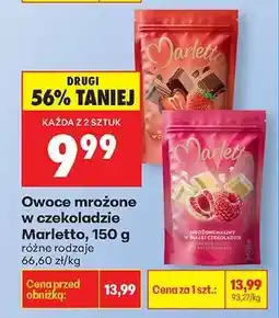 Biedronka Owoce mrożone w czekoladzie Marletto, 150 g oferta