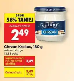 Biedronka Chrzan Krakus , 180 g oferta