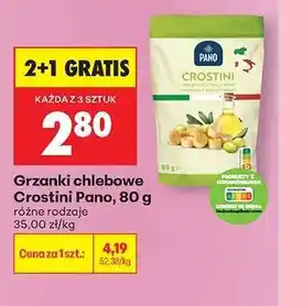 Biedronka Grzanki chlebowe Crostini Pano, 80 g oferta