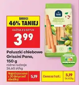 Biedronka Paluszki chlebowe Grissini Pano, 150 g oferta