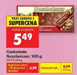 Biedronka CZEKOLADA NUSSBEISSER 100 G oferta