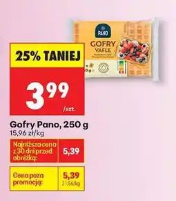 Biedronka Gofry Pano, 250 g oferta