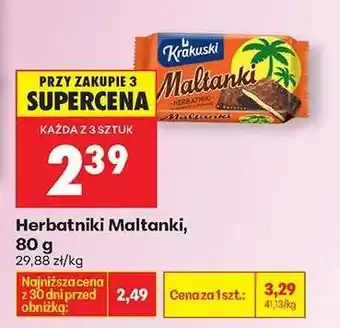 Biedronka Herbatniki Maltanki 80 g oferta