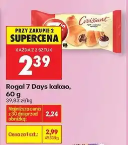 Biedronka Rogal 7 Days kakao 60 g oferta