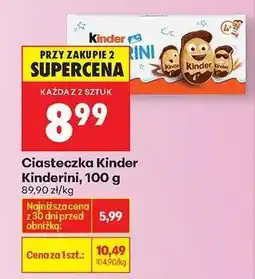 Biedronka Ciasteczka Kinder Kinderini, 100 g oferta