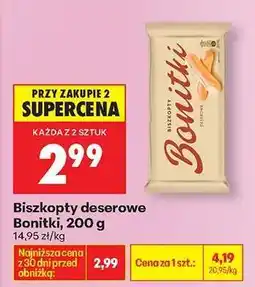 Biedronka Biszkopty deserowe Bonitki, 200 g oferta