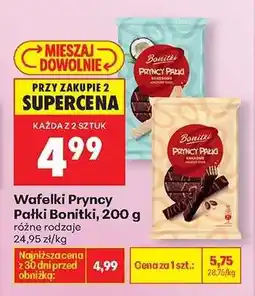 Biedronka Wafelki Pryncy Pałki Bonitki, 200 g oferta