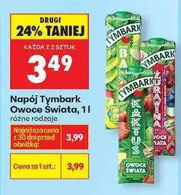 Biedronka Napój Tymbark Owoce Świata, 1l oferta