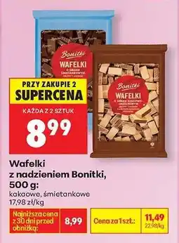 Biedronka Wafelki z nadzieniem Bonitki, 500 g oferta