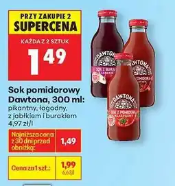 Biedronka Sok pomidorowy Dawtona, 300 ml oferta