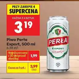 Biedronka PIWO PERŁA EXPORT 500 ML oferta
