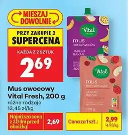 Biedronka Mus owocowy Vital Fresh , 200 g oferta