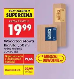 Biedronka Woda toaletowa Big Star 50 ml oferta