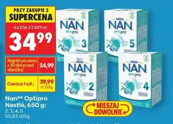 Biedronka Nan Optipro Nestlé 650 g : oferta