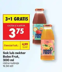 Biedronka Sok lub nektar Bobo Frut, 300 ml oferta