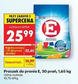 Biedronka Proszek do prania E, 30 prań, 1,65 kg oferta