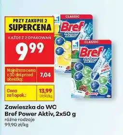 Biedronka Zawieszka do wc Bref Power Aktiv 2x50 g oferta