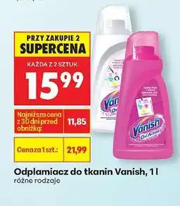 Biedronka Odplamiacz do tkanin Vanish, 1 l oferta
