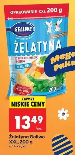 Biedronka Żelatyna Gellwe XXL, 200 g oferta