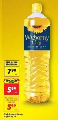 Biedronka Olej słonecznikowy Wyborny, 1 l oferta