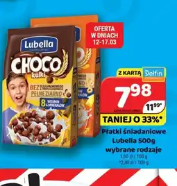 Delfin Płatki śniadaniowe Lubella oferta