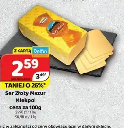 Delfin Mlekpol Ser Złoty Mazur oferta