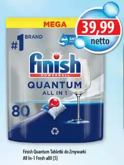 DUO-TES Finish Quantum Tabletki do Zmywarki All In-1 Fresh a80 oferta