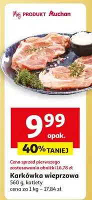 Auchan Karkówka wieprzowa kotlety oferta