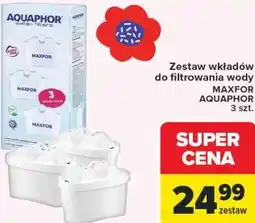 Carrefour Zestaw wkładów do filtrowania wody MAXFOR AQUAPHOR oferta