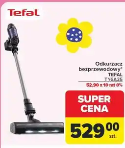 Carrefour Odkurzacz bezprzewodowy TEFAL TY6A35 oferta