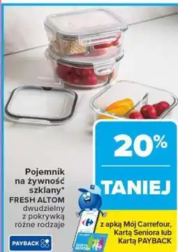 Carrefour Pojemnik na żywność szklany FRESH ALTOM oferta