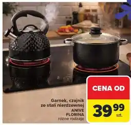 Carrefour Garnek, czajnik ze stali nierdzewnej ANIVE FLORINA oferta
