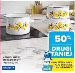 Carrefour Garnki, kubki emaliowane oferta