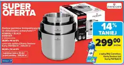 Carrefour Zestaw garnków kompaktowych ze składanymi uchwytami KOMPACT BLACK ZWIEGER oferta