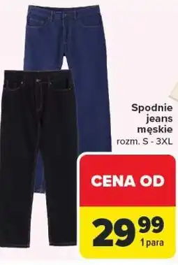Carrefour Spodnie jeans męskie oferta