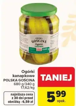 Carrefour Ogórki kanapkowe POLSKA GOŚCINA oferta