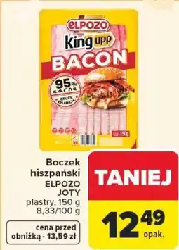 Carrefour Boczek hiszpański ELPOZO JOTY oferta