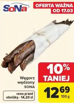 Carrefour Węgorz wędzony SONA oferta