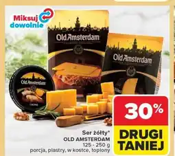 Carrefour Ser żółty* OLD AMSTERDAM 125 - 250 g porcja, plastry, w kostce, topiony oferta