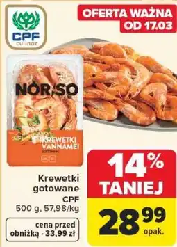 Carrefour Krewetki gotowane CPF oferta