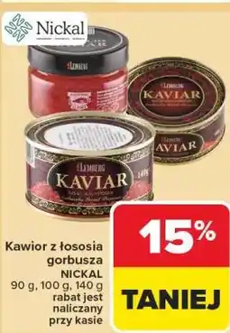 Carrefour Kawior z łososia gorbusza NICKAL oferta