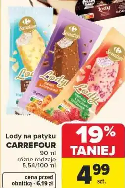 Carrefour Lody na patyku CARREFOUR oferta