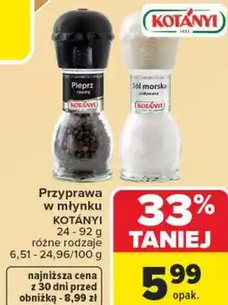 Carrefour Przyprawa w młynku KOTÁNYI oferta