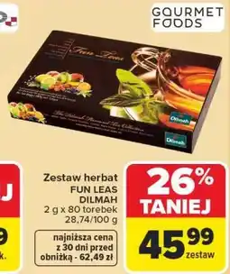 Carrefour Zestaw herbat FUN LEAS DILMAH oferta