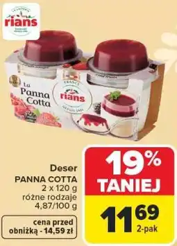 Carrefour Deser PANNA COTTA RIANS oferta