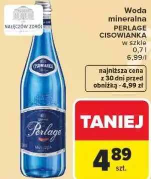 Carrefour Woda mineralna PERLAGE CISOWIANKA oferta