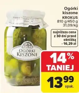 Carrefour Ogórki kiszone KROKUS oferta